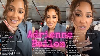 Adrienne Bailon Talks LA VOÛTE On IG Live 91123 [upl. by Allemat]