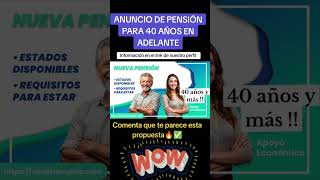 Beneficios próximos para personas de 40 en adelante [upl. by Orren]