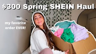 300 SPRING SHEIN TRY ON HAUL [upl. by Nawrocki]