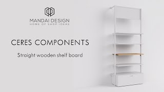 Ceres Shelving Components Straight Wooden Shelf [upl. by Isabelita]