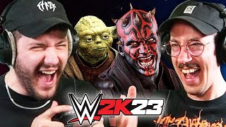 Yoda VS Darth Maul  was wirklich geschah  WWE 2k23 mit HandOfBlood [upl. by Anelis]