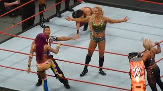 BayleySasha BanksDana Brooke vs CharlotteNia JaxEmma at WWE Raw [upl. by Aniles658]