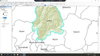 TOPOĞRAFYA HARİTASI ArcGIS 41 [upl. by Airretnahs175]