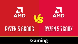 RYZEN 5 8600G vs RYZEN 5 7600X [upl. by Annaitsirk]