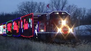 CPKC Holiday Train Princeton to Riverdale IA November 27 2024 [upl. by Damon]