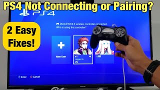 PS4 Controller Not Connecting or Pairing Not Working 2 Easy Fixes [upl. by Wallas]