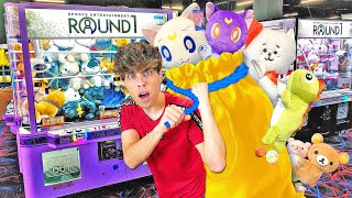 BIGGEST Round 1 Claw Machine Haul EVER Can We Profit [upl. by Arrahs]