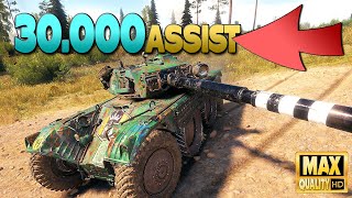 EBR 105 30000 assist damage Clan wars  World of Tanks [upl. by Nimajneb38]