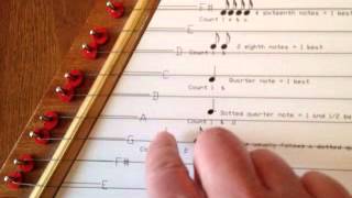 Video of a Zither Cymbala Lap Harp Plucked Psaltery Tuned to G Major  Tuning Guide [upl. by Cindelyn194]