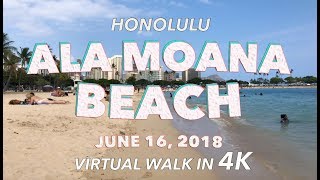 Ala Moana Beach Walk 6162018 4K [upl. by Manfred855]