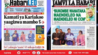 MAGAZETI NOV 22  CCM WAPEANA TAHADHARI LISSU AIBUKA KISERA ZAIDI KITANZI MIKOPO MTANDAONI [upl. by Ayalat]