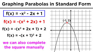 Graphing Conic Sections Part 3 Parabolas in Standard Form [upl. by Baillie]