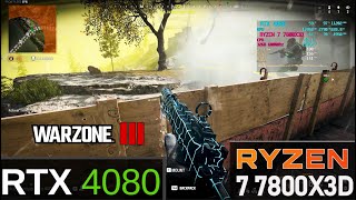 Call of Duty WARZONE 3  RTX 4080  Ryzen 7 7800X3D  URZIKSTAN  1440P EXTREME Settings 150 FPS [upl. by Rabin128]