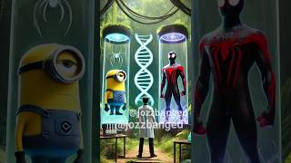 Minion Hybrid Superheroes SpiderMan Miles Morales Thor Green Lantern Punisher and Blade Unite [upl. by Arihat785]