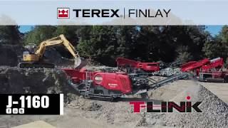 Terex Finlay J 1160 jaw crusher processing CampD waste [upl. by Navillus]