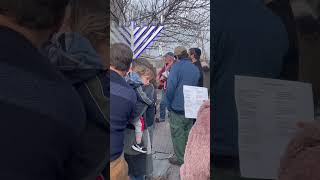 Menorah Lighting ceremony in Uptown Kingston NY [upl. by Philo916]