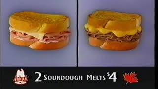 2003 Arbys Restaurant quotSourDough Meltsquot TV Commercial [upl. by Ashleigh]