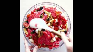 Italian Pasta Salad easyrecipes pastarecipe kitchentips [upl. by Ahsiema]