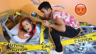 Duct Tape My Girlfriend To The Bed Prank She Went Off  JoshuaSuarez [upl. by Brendon]