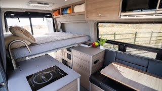 VAN TOUR  Luxury Adventure Van with DoubleMurphy Bed [upl. by Sabina]