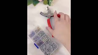 Metal Hand Press Tich Button Machine for Durable Fastening Needs [upl. by Adiesirb493]