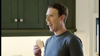 Mark Zuckerberg eating a toast [upl. by Clotilda]