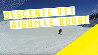 VTT sur neige avec Vincent Pernin à lAiguille Rouge • Les Arcs [upl. by Noiwtna105]