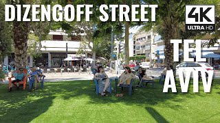 Dizengoff Street Tel Aviv Israel  4K 60 FPS UHD Relaxing Virtual Walk  דיזנגוף תל אביב ישראל [upl. by Queri786]