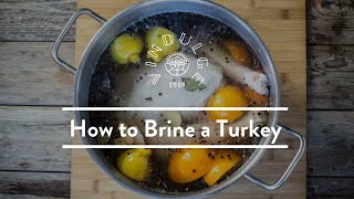 How to Brine  The Best Turkey Brine Recipe [upl. by Trefler]