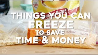 Things You Can Freeze To Save Time amp Money [upl. by Carlson]