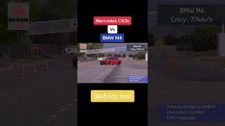 Mercedes C63s vs BMW M4 Stability test [upl. by Randi]