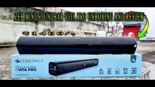 The Ultimate Soundbar Showdown Zebronics Zeb Vita Pro 24W Unboxing  Review  Soundtest💫 [upl. by Ahsrop]