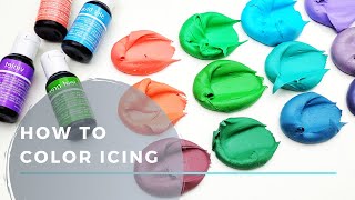 EASY TRICKS TO MAKE THE PERFECT ICING COLOR [upl. by Odraleba]