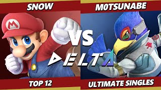 Delta 9  Snow Mario Vs M0tsunabE Falco Smash Ultimate  SSBU [upl. by Eikram736]