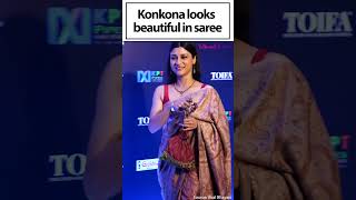 Konkona Sens classic charm A sareeclad beauty to behold [upl. by Assenev]