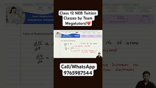 Class 12 NEB Tuition Classes by Team Megatutors❤️ CallWhatsApp 9765987544  9761897905 [upl. by Yursa]