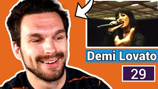 Singers FIRST Reaction Demi Lovato 29 HUGE FAN [upl. by Laks]