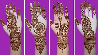 💞❤️Mehndi design 2024 new style simple  Mehandi ka design Mendini design back hand  Mandhi digene [upl. by Airrehs529]