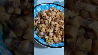 Crispy Tofu Sisig food recipe foodie cooking foodlover [upl. by Mora]