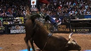 quotBushwackerquot bucks competitive bull riders at record rates [upl. by Htebarual727]