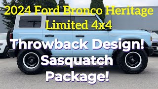 2024 Ford Bronco Heritage Limited 4x4 The BEST OffRoad SUV [upl. by Aedrahs]