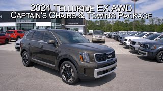 New Dark Moss 2025 Kia Telluride EX w Captains Chairs Y Towing Packages at Parkside Kia [upl. by Ambros955]