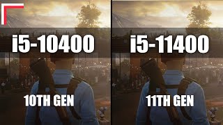 Intel Core i510400 vs Intel Core i511400 Z490 — Test in 10 Games 1080p 1440p [upl. by Retsev882]