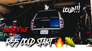 R55 MINI E85 COLD START⛽️🔥🌽 CHECK IT OUT [upl. by Irpac]