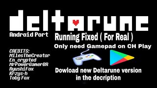 DELTARUNE ON ANDROID IS FIXED   Gamepad settings at the end of video [upl. by Adnolaj]