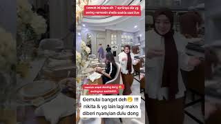 MOMEN NIKITA amp DR OKY YG LAGI MAKAN DI HIBUR NYANYIAN beritaartis nikitamirzani hiburan [upl. by Malvin]