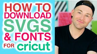 Download and Install SVGs or Fonts on Your Computer or iPad for Cricut Design Space [upl. by Notsur808]