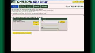 Chilton Labor Guide Demonstration Video [upl. by Barlow445]