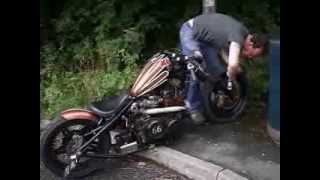 motorcycle tyre inflated with hairspray [upl. by Rramed]