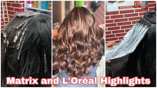 How to Global hair colour with Highlightsmatrixtutorialeasy wayStep by stepAvinashhaircare [upl. by Eleen]